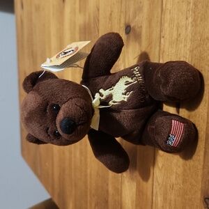 University of Wyoming Cowboys 🤠 Brown & Gold Bear 8" NWT